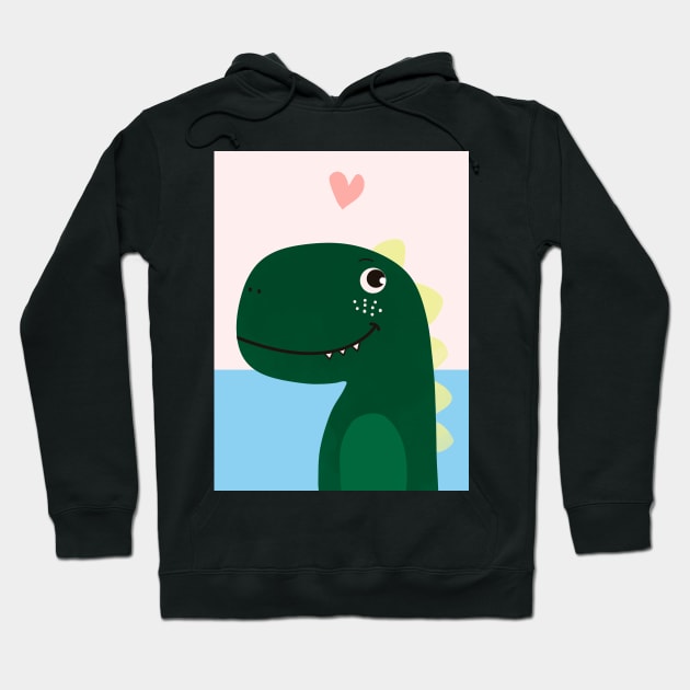 Love Dino Hoodie by TatianaGomes